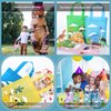 24 Pcs Dinosaur Party Favor Bags with Handles Dinosaur Birthday Party Supplies Dino Non Woven Goodie Bags Reusable Dinosaur Gift Bag for Kids Boys Girls Candy Goody Bags Birthday Decoration (Cute)