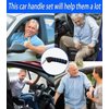 KOUNATSURI 2Pack Car Door Handle for Elderly Car Handle Assist Support Handle Multifunction Handle Car Door Latch Handle for Seniors and Handicapped