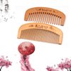 Handmade Wooden Hair Comb for Curly Wide Toothed Wooden Comb, anti-Static and Barrier-free Hand Brushing Beard, hair, Suitable for Women, Male Static Natural Wood Sandalwood Comb (Short comb)