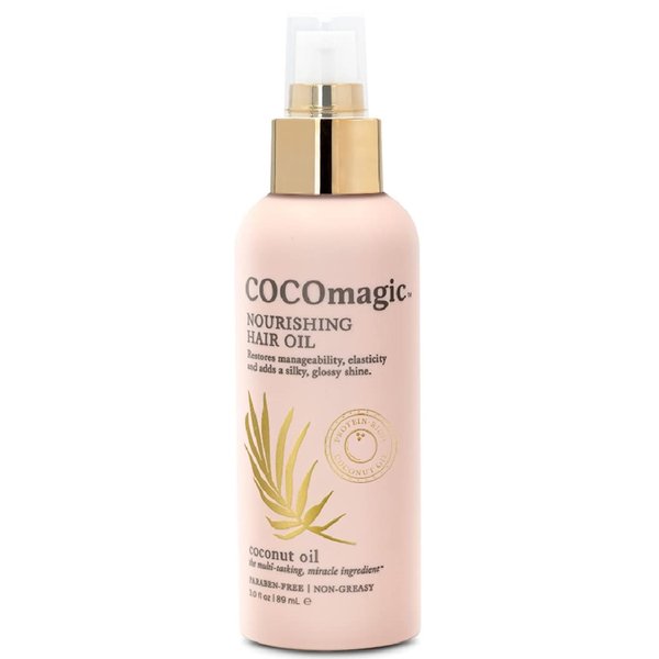 Cocomagic Nourishing Hair Oil | Promotes Healthy-Looking Hair | Restore Manageability, Add Silky, Glossy Shine | Paraben Free, Cruelty Free, Made in USA (3 oz)