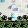 Reptile Lizard Snake Birthday Party Supplies Tableware Kit for 24 Guests Camping Wildlife Snakes Party Plates Napkins Decorations and Favors with Wilderness Jungle Alligator Turtle Tablecloth