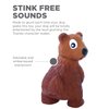 Outward Hound Tootiez Bear Grunting Latex Rubber Dog Toy, Small