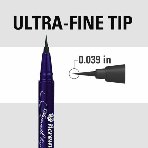 Heroine Make by Kissme 2 pack Smooth Waterproof Liquid Eyeliner Pen, Eye Liner Makeup, Super Keep 01 Jet Black