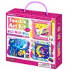 My Magic World DIY 3-in-1 Sparkle Art Set for Kids (12 Sparkly Creative Arts and Crafts Projects : Glitter/Sequin/Foil Art) Handcraft/Handmade/Creative Art