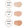 BaeBlu Organic LUX Liquid Foundation SAMPLES, Hazelnut, Latte, Nutmeg