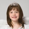 Kilshye Princess Crown Hair Comb Silver Girls Tiara Combs Rhinestone Prom Tiaras and Crowns Hairpiece for Kids (Silver)