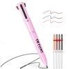 HOSAILY 4 in 1 Makeup Pen, 4 Colors Eyeliner Eyebrow Lip Liner Highlighter All in One Beauty Makeup Pen, Waterproof Long-Lasting Multifunctional Travel Portable Makeup Pen with 4 Replacement Refill