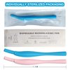 10Pcs/pack Microblading Disposable Pen 14F Microblading Needles Manual Eyebrow Tattoo Pen Permanent Makeup Manual Eyebrow Tattoo Needle Microblading Blades (Style-1)