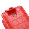 Yokawe Lipstick Case with Mirror Cosmetic Bag Travel Makeup Mini Bag Lipstick Holder for Purse Lipstick Organizer for Women (Red)