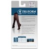 Truform Sheer Compression Stockings, 15-20 mmHg, Women's Knee High Length, Diamond Pattern, Nude, Medium