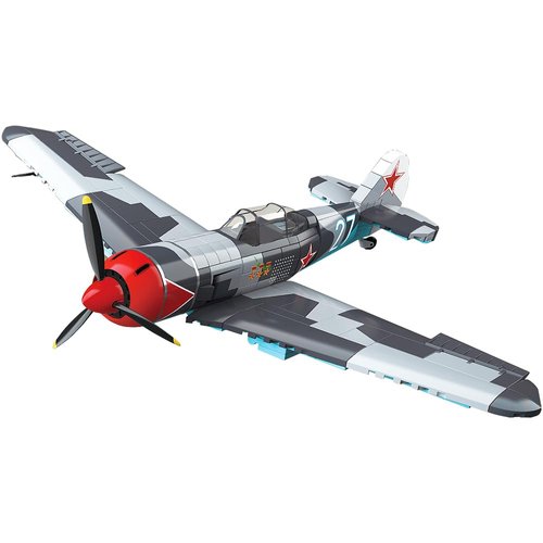MISINI M6513 Lavochkin La-7 Fin Fighter Building Blocks Set, 638 PCS Airplane Model Building Kits, Educational Toys Gifts for Teens and Adults