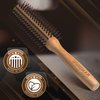 Bossman Boar & Nylon Bristle Hair Brush - Hair Styling Christmas Gifts for Dad, Husband, and Brother - 2 inch Round Brush - Blow Dryer Brush for Styling, Curling - Detangling Hair Dryer Brush