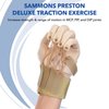 Sammons Preston Deluxe Traction Exercise Glove with Thumb, Hand and Finger Strengthening Glove for Finger & Thumb Extension, Hand Exerciser for Therapy, Recovery, & Rehabilitation, Small/Medium, Right