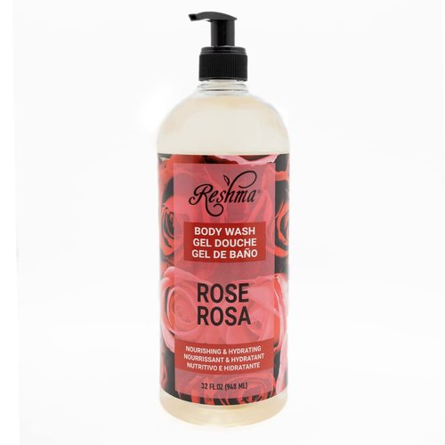 Reshma Beauty Rose Body Wash | Body Wash for All Skin Types & Dull Skin | Gentle Bath Wash| Soothing & Calming| For Daily Use - Cruelty Free (Pack of 1), 32 fl.oz