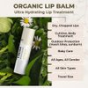 Organic Lip Treatment Balm Ultra Hydrating & Nourishing Care for Dry, Chapped, Cracked Lips & Skin, Visibly Smooths Wrinkles & Fine Lines, Natural Skin Care, 6 Pack Gift Set, Women & Men
