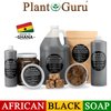 Raw African Black Soap Bar 8 oz. - 100% Pure Natural From Ghana. Acne Treatment, Aids Against Eczema & Psoriasis, Dry Skin, Scars and Dark Spots. Great For Pimples, Blackhead, Face & Body Wash.