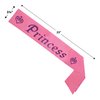 Princess Satin Sash Party Accessory (1 count) (1/Pkg)