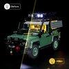YEABRICKS LED Light for Lego-10317 Icons Land Rover Classic Defender 90 Building Blocks Model (Lego Set NOT Included)
