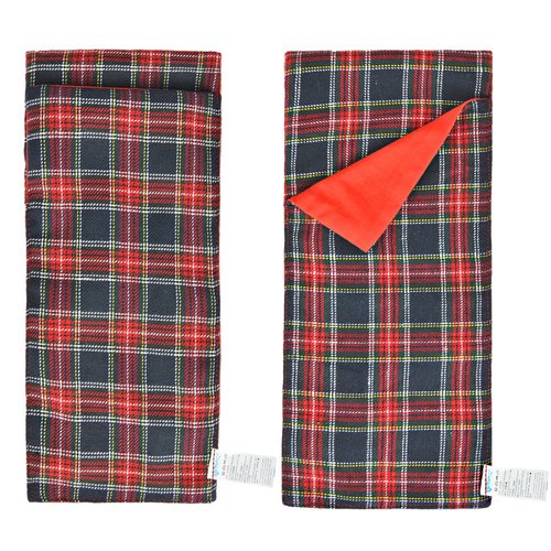 E-TING Sleeping Bag Christmas Accessory for elf Doll (Red-Blue Plaid)