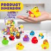 Playbees Assortment Rubber Duck Toy Duckies for Kids - 25 Pack - Sensory Play, Stress Relief, Stocking Stuffers, Bath Birthday Gifts Baby Showers Classroom Incentives, Summer Beach and Pool Activity