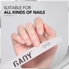 GAOY 10Pcs Nail File, Professional Half-Moon Shaped 100/180 Grit Double Sides Washable Emery Boards Manicure Tools for Acrylic and Gel Nails