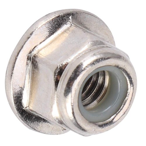 Wheel Lock Nut Non?Slip Metal Tire Lock Nut 4mm Compatible with Axial SCX10 1/10 RC Model Car 12PCS(Silver)