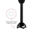 Chefman Immersion Blender 300-Watt Turbo 12 Speed Stick Hand Blender, Powerful Ice Crushing Design Purees Smoothies, Sauces & Soups, Detachable Heat Resistant Plastic Blade Guard Protects Pots, Black