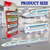 OTONOPI Toy Train Set Die-cast Bullet Train Magnetic Railway High Speed Harmony Train Subway City Train Set Locomotives Pull Back Toy for Kids Age 3+ Home Decoration Pack of 4pcs