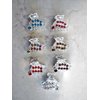 small mini silver metal crystal leaf hair claw clip (Primary color: Pink)