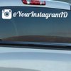 Custom Instagram Personalized Car-Wall-Vinyl Decals Stickers, 36 Inches