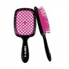 ALINEX Wet & Dry Vented Detangling Hair Brush For All type of Hairs with Black Pink Constrast Brush For Man and Woman Pack of 1 Ultra-soft Tangles Hair Brush