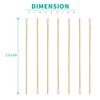 Yinghezu 200 Pcs Count 6" Inch Long Cotton Swabs with Wooden Handles Cotton Tipped Applicator, Cleaning with Wood Handle for Oil Makeup Gun Applicators, Eye Ears Eyeshadow Brush and Remover Tool