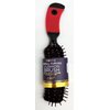 DONNA SMALL CURVED CUSHION BRUSH Blowdry Brush Curly Hair, Hair Brush for Separating, Detangling, Shaping and Defining Wet Thick or Curly Hair, Glides Through Tangles with Ease Red Color