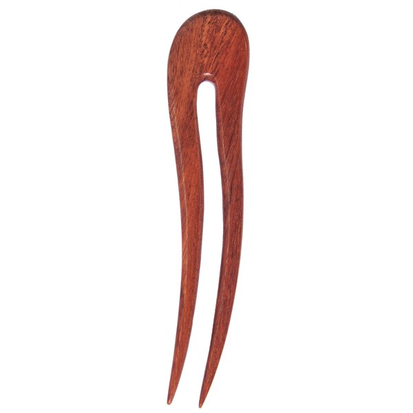 Marycrafts Wooden Rosy Wavy Hair Pin, Hair Fork, Hair Stick, Hair Accessory Handmade 5.12" (1 Piece)