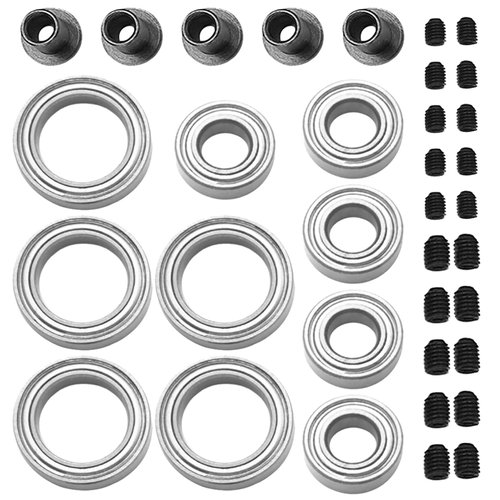 Vgoohobby RC Car Ball Bearings,5x10x4mm 10x15x4mm Deep Groove Metal Shielded Compatible with Traxxas HPI Associated Tamiya Kyosho HSP Redcat RC Car Truck