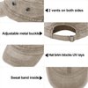 Geyoga Army Cap Cadet Military Hat for Men Women Washed Cotton Flat Top Cap Unisex Baseball Cap Adjustable Military Hat