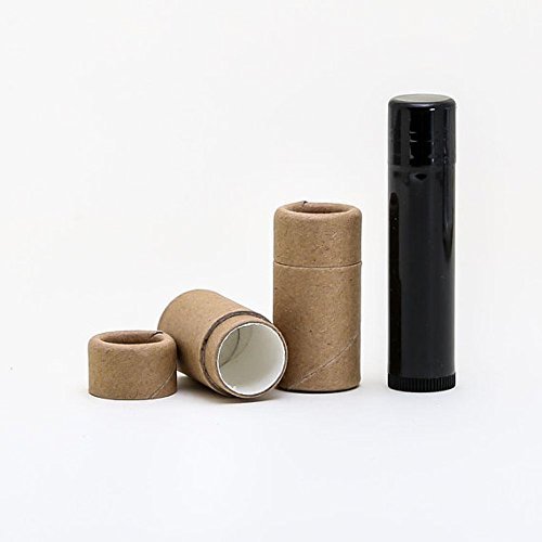 1/5 OZ Kraft Paperboard Lip Balm/Salve/Cosmetic/Lotion Tubes (100)