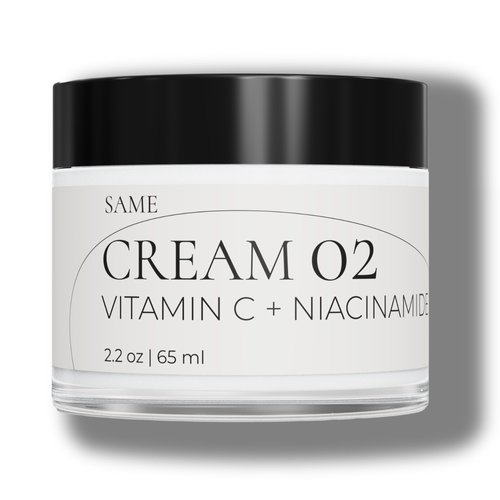 Same Skincare Face Cream 02: Niacinamide Vitamin C Face Serum, Hyaluronic Acid, Shea Butter, Organic Facial Serum Supports Acne, Anti Aging, Dark Spots, Use as Face Mask, Vegan, Cruelty Free, 2.2 oz