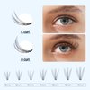 IECILI Lash Clusters Individual Lashes - 280pcs 10D Cluster lashes for DIY Lash Extensions -Super Thin & Soft Eyelashes 8-14mm C Curl Cluster Eyelash Extensions for Natural Wispy Look