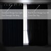 DONREN Offwhite Small Window Curtain Panels Room Darkening Curtain Valances Tiers for Bathroom with Rod Pocket (30 x 24 Inch,1 Pair)