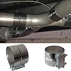 4" Lap Joint Exhaust Band Clamp - Stainless Steel Lap Joint Exhaust Band Clamp With 1 Block 2Pcs For 4" Od To 4" Id Exhaust Pipe, Muffler, Elbow And Exhaust Tubing Connection(2 Pack)