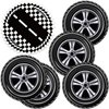 40pcs Race Car Party Supplies,include 20 Dessert plate and 20 Napkin,Racing Car Race Track Party Plate Napkin Set，Used for Racing Sports Party Decoration (black)
