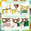 19pcs Wild one Birthday Party Supplies,Wild one Banner,Wild one animal Hanging CutoutsHanging Swirl,Wild one Birthday Honeycomb Centerpieces Jungle Animal Birthday Decorations set