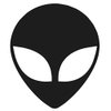SixtyTwo24 Alien face Sticker - 5" Decal {Black}- Roswell Alien, Area 51, Space Ship, Abducted, Flying Saucer, Planet, Roswell NM, UFO, Tablet car, Computer, Sticker Decal