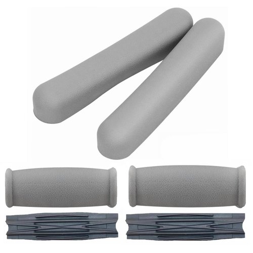 Crutch Underarm Pads and Crutch Hand Grip, Universal Crutch Armpit Pad Cover, Crutch Handgrip with Handgrip Core, Under Arm Soft Cushioned Covers for Crutches Accessories(4 Pack)