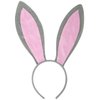 Funcredible Grey Bunny Ears - Bunny Ears Headband - Bunny Rabbit Cosplay Costume Accessories - Bendable Bunny Ears for Kids and Adult