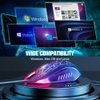 BENGOO Gaming Mouse Wired, Ergonomic Gamer Laptop PC USB Optical Computer Mice with RGB Backlit, 4 Adjustable DPI Up to 3600, 6 Programmable Buttons for Windows 7/8/10/XP Vista Linux -Black
