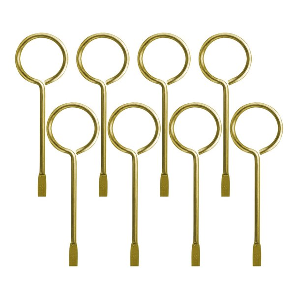 Interior Bedroom Bathroom Door Emergency Key, Key Pin for Interior Privacy Door Lock Compatible - 8 Pack