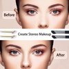 Angled Foundation Brush & Mini Concealer Blending Brush Nose Contour Brush, Under Eye Concealer Brush, Bronzer Highlighting Brush, Shadow Brush, Premium Synthetic Eye Makeup Brushes for Face (4Pcs)