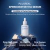 PLUSREAL Spring Water + Hyaluronic Acid Serum, 1.01 fl.oz.｜Lightweight Deep Hydrating Face Serum to Prevent Cracky, Cakey Makeup